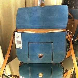 Michael KORS ROMY Suede leather LG Messenger Bag